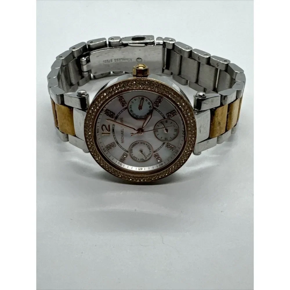 Michael Kors Mini Parker MK6306 Women's Two-tone Analog Dial Quartz Watch JNA791